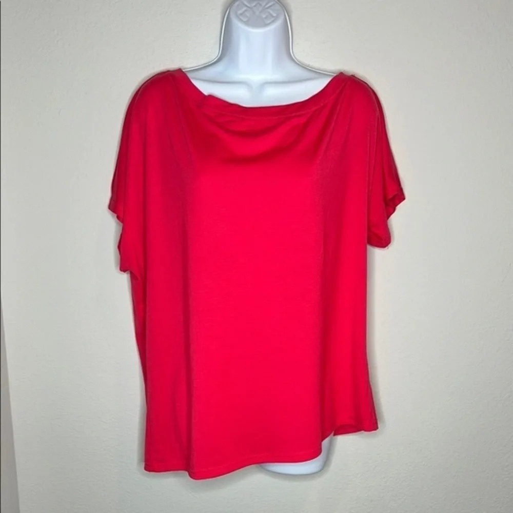 SHEIN Relaxed Red Short Sleeve Blouse - Picture 1 of 3